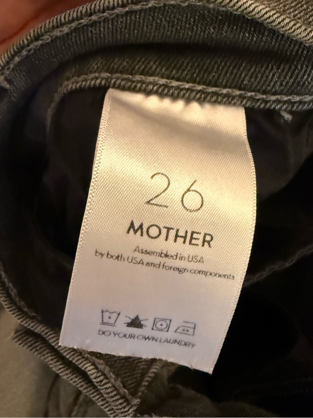 Women’s Two-Tone Gray Bootcut Jeans - Picture 4 of 4